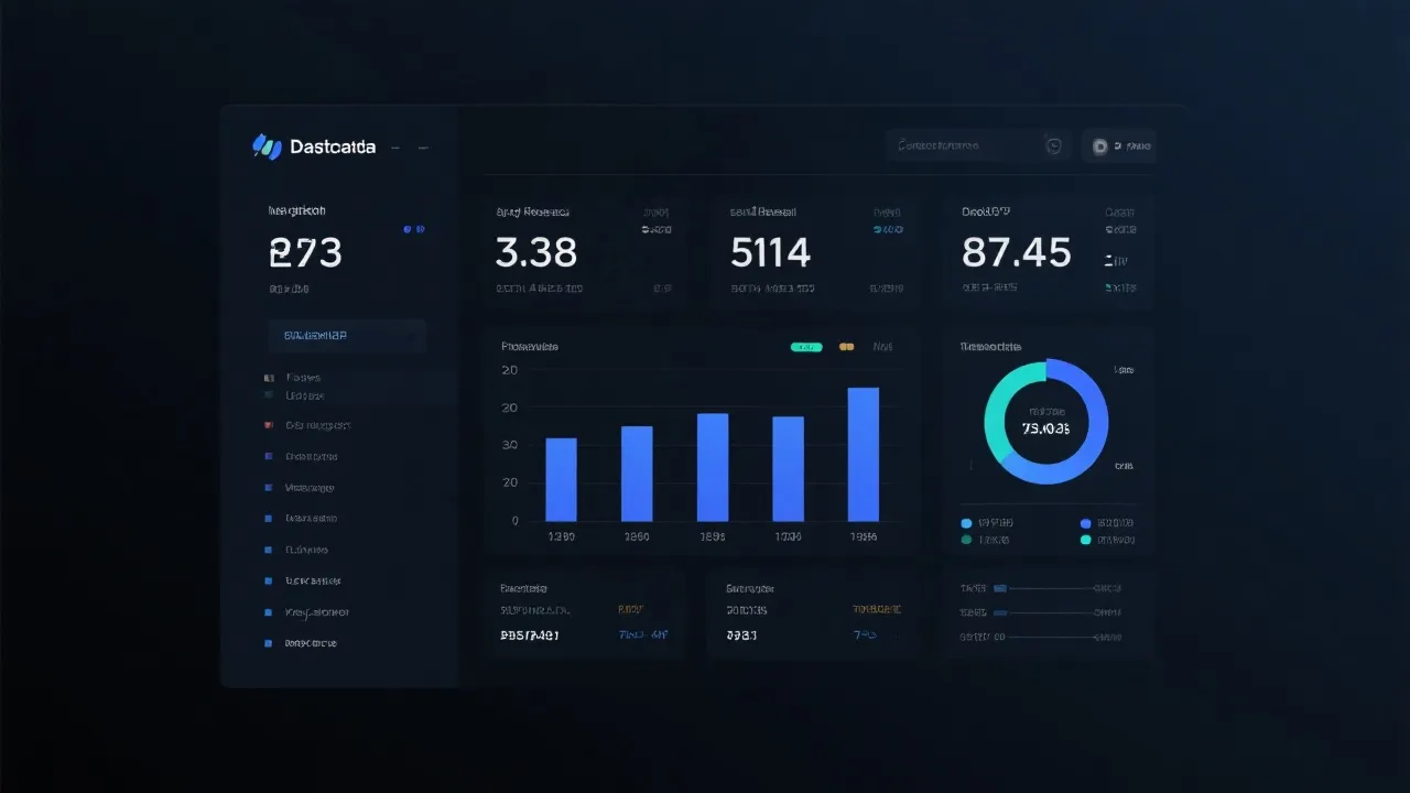 数据仪表盘示意